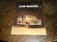 1975 Ford Club Wagons Sales Brochure