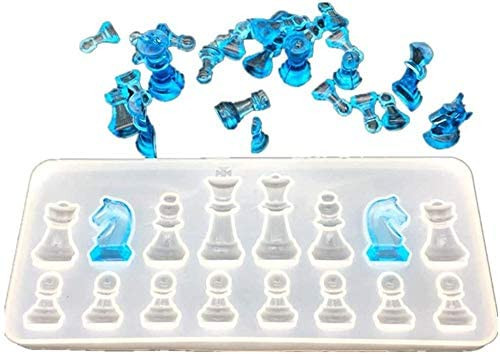 Resin Casting Molds Set, 2Pcs 3D Chess Clear Silicone Mold in Hobbies & Crafts in Burnaby/New Westminster - Image 3