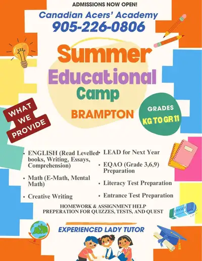 Math tutor/ educational summer camp, View more