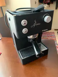 Very lightly used black Saeco Aroma manual espresso/cappuccino