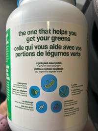 3/4 remaining Vega greens protein powder 