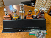 Vintage NHL trophy set