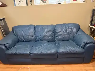 Genuine Leather Sofa and Loveseat Set, View more