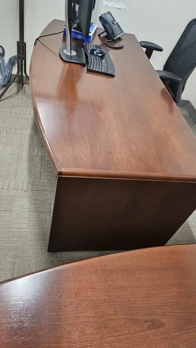 Executive Office Furniture Set – 2 Tables & 1 Credenza, View more