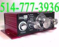 ★★★ Amplifier 2 Channels Stereo Audio Car Power 12V DVD MP3 ★★★