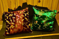 "Decorator" shot silk pillows from China