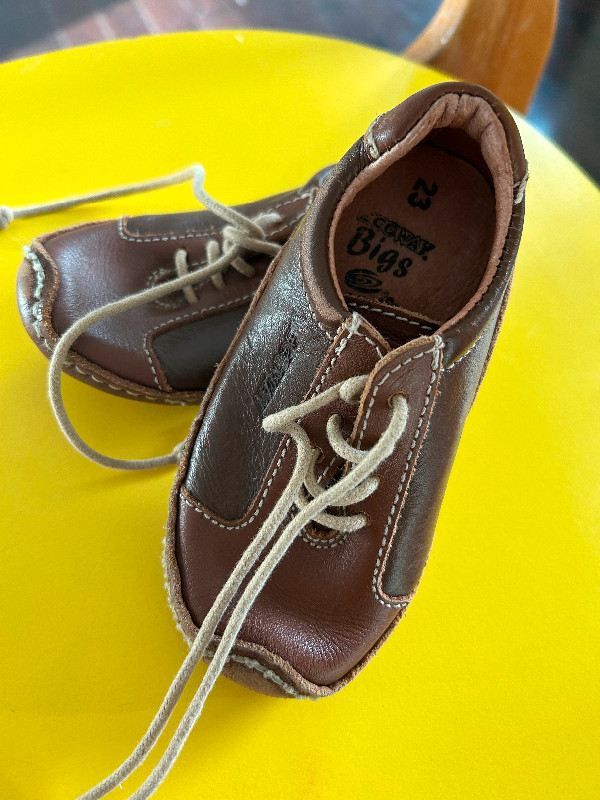 Toddler Brown Leather Dress Shoes in Other in Kingston
