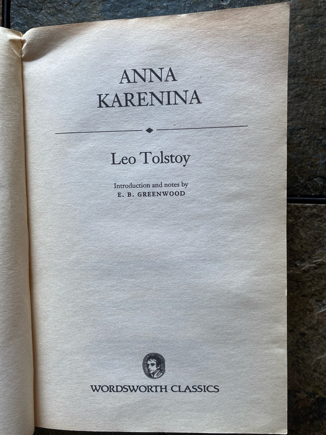 Anna Karenina by Leo Tolstoy  Wordsworth Classics in Fiction in Edmonton - Image 3