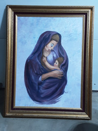 Cadres Vierge-Marie et son enfant (succession)