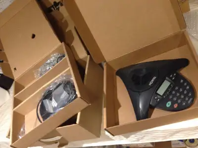 We have for sale 20 pieces of Nortel IP2033 Polycom Soundstation2 Conference Phone NTEX11 in very go...