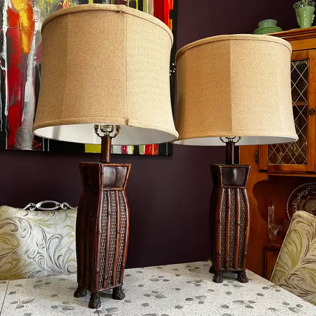 MCM Tiki Style Lamps in Indoor Lighting & Fans in Gatineau - Image 2