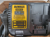 DeWalt 2 DCB115 & 1 DCB107 Lithium-Ion New Battery Chargers