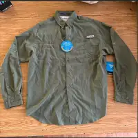 Columbia PFG Fishing Shirt / Bass Tackle Kit / Hunting Vest