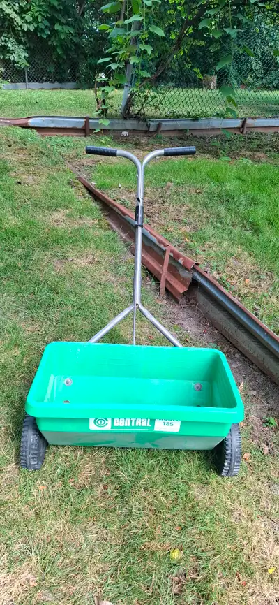 Turf builder plastic broadcast spreader., View more