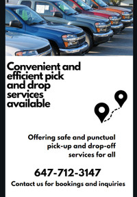 Convenient and efficient pick and drop services available