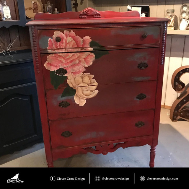 Antique Hand Painted Dresser in Dressers & Wardrobes in London