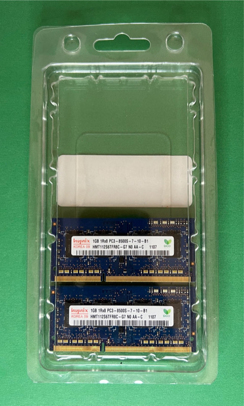 Mémoire Ram PC3-8500 2x1GB dans Composants de système  à Lévis - Image 3