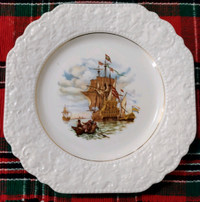 Vintage Lord Nelson Pottery Maritime Scene Plate