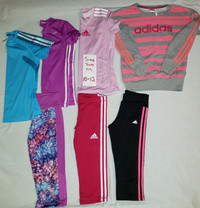 Girls Adidas -Yth M (10-12), Ts, Capris, Sweatshirt  $60 (Lot3B)