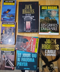 Lot de livres de Jack Higgins en français