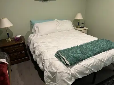 $475 plus utilities. Immediately available. 2 single private rooms each with queen beds, and 1 large...