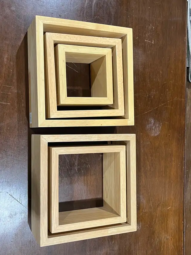 Wooden Floating Shelves - set of 5