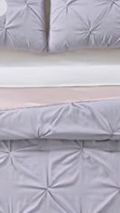 New reversible XL-twin pink comforter, sham w/pillow, sheets, View more