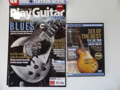 DVD in mint condition with chords, scales, licks & tablature notation for guitar plus DVD instructio...