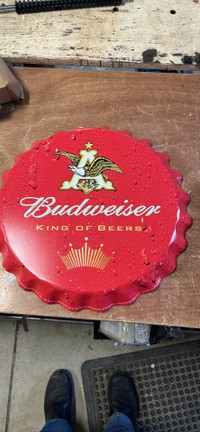 Budweiser beer 16 inch tin sign new