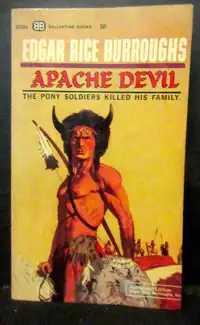 Apache Devil by Edgar Rice Burroughs, PB 1st Printing 1964..NICE