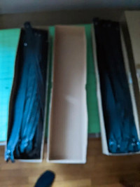 2 boxes box of new YKK 17 and 19 inch black zippers 195 total