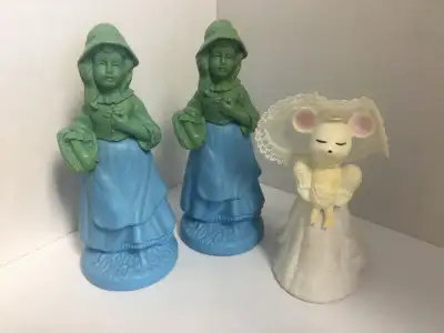 Vintage Collectible AVON Perfume / Cologne Bottles from the 1970's Little Girl Blue - Brocade - bott...