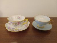 RARE - LIMOGES OR SHELLEY TEACUP AND SAUCER
