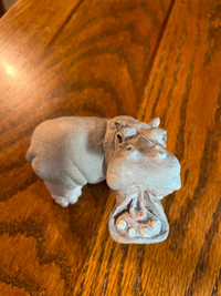 Stone Critters Hippo Open Mouth UDC 1964 Miller