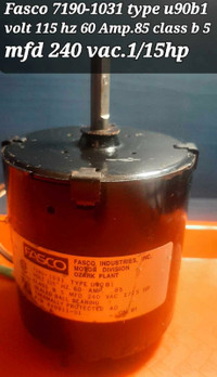 Fan moteur Fasco électrique Model No.&nbsp; 7190-1031 Type U90B1