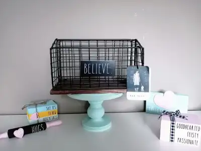 Rae Dunn 'BELIEVE' Letter Holder & Organizer, BNWT, View more