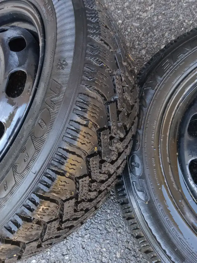 Winter tires (Nordic/Goodyear) on rims in Tires & Rims in Kingston - Image 2