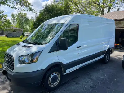 2018 Ford Transit 250 Highroof. Has cab divder and racking. Only 147,000KMs. Tires are newer and ext...