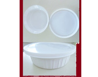 CASSEROLE DISH with LID…White