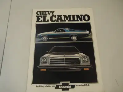 1974 Chevrolet El Camino Sales Brochure. Very good Condition. See Pictures. $20 picked up in Angus....