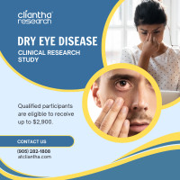Dry Eye Disease Paid Study - Volunteers Needed