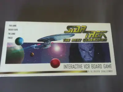 VINTAGE  ..  STAR  TREK  VHS  INTERACTIVE  BOARD  GAME, View more