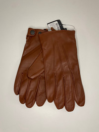 Club Monaco Sheep Leather Cashmere Wool Winter Gloves