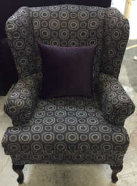Order New Regular or Custom Made Wing Chair Made In Canada