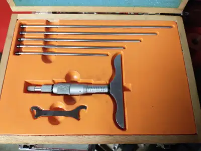 Fowler 0 to 6 inch depth micrometer set, View more