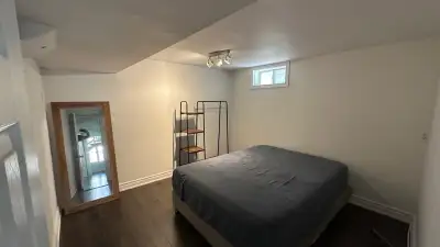 1 Bedroom walkout basement for rent. Parking space for 1 car on driveway. - Decent size bedroom whic...