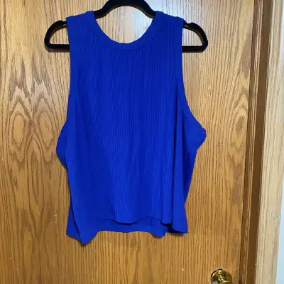 Beautiful Royal blue ribbed top, View more