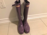 Women’s Hunter Boots Size 10 Purple - Nice condition