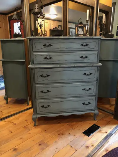 Restored&Refinished French Provincial Highboy, Distressed & MORE, View more
