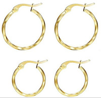 Traditional Twisted Hoop Earrings